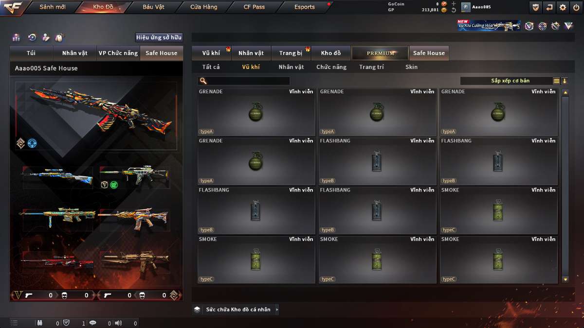 shop acc cf uy tin gia re